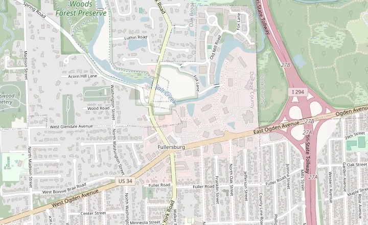 Map showing the Brush Hinsdale office